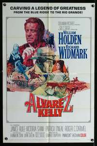 w043 ALVAREZ KELLY one-sheet movie poster '66 William Holden, Widmark