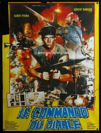 z050 KOMANDO SAMBER NYAWA French one-panel movie poster '85 Barry Prima