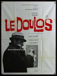 z054 LE DOULOS French one-panel movie poster '62 Jean-Paul Belmondo, Melville