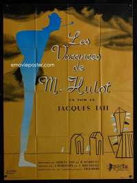 z065 MR HULOT'S HOLIDAY French 1p R50s Jacques Tati, Les vacances de Monsieur Hulot, art by Etaix