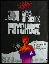 z072 PSYCHO French one-panel movie poster R69 Leigh, Perkins, Hitchcock