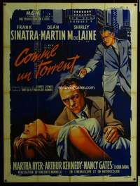 z012 SOME CAME RUNNING French one-panel movie poster R60s Sinatra by Soubie!
