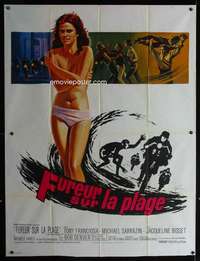 z080 SWEET RIDE French one-panel movie poster '68 sexy Bisset, surfing!