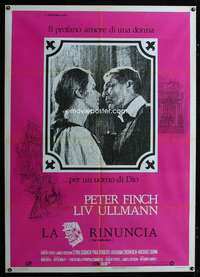 z399 ABDICATION Italian one-panel movie poster '74 Peter Finch, Liv Ullmann