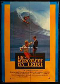 z420 BIG WEDNESDAY Italian 1p R82 John Milius classic surfing movie, cool different image!