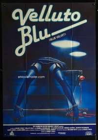 z426 BLUE VELVET Italian one-panel movie poster '86 Lynch, E. Sciotti art!