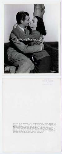 a035 COMRADE X deluxe 8x10 movie still '40 Gable & Lamarr by Bull!