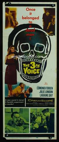 b014 3rd VOICE insert movie poster '60 Julie London, Edmund O'Brien