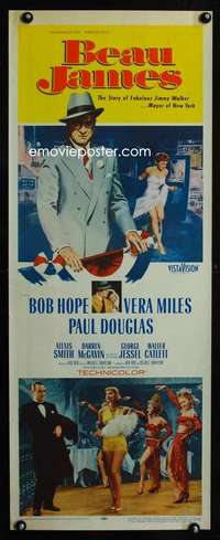 b067 BEAU JAMES insert movie poster '57 Bob Hope as Jimmy Walker!