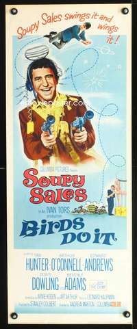 b087 BIRDS DO IT insert movie poster '66 Soupy Sales sci-fi fantasy!