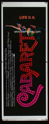 b129 CABARET insert movie poster '72 Liza Minnelli, Bob Fosse