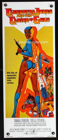 b164 CLEOPATRA JONES & THE CASINO OF GOLD insert movie poster '75