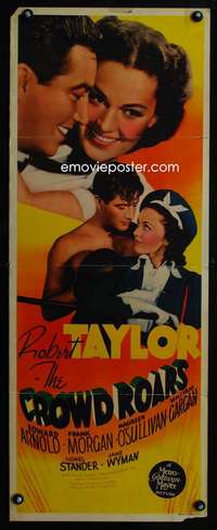 b184 CROWD ROARS ('38) insert movie poster '38 boxing Robert Taylor!