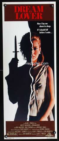 b222 DREAM LOVER insert movie poster '86 creepy Kristy McNichol!
