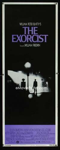 b237 EXORCIST insert movie poster '74 William Friedkin, Max Von Sydow