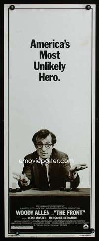 b280 FRONT style B insert movie poster '76 Woody Allen, Martin Ritt