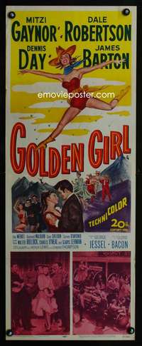 b300 GOLDEN GIRL ('51) insert movie poster '51 Mitzi Gaynor, Robertson