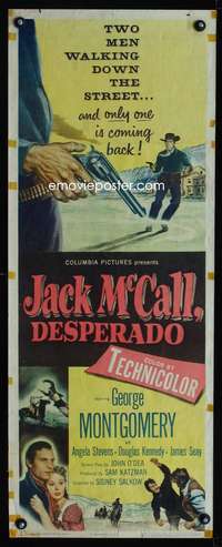 b371 JACK McCALL DESPERADO insert movie poster '53 George Montgomery