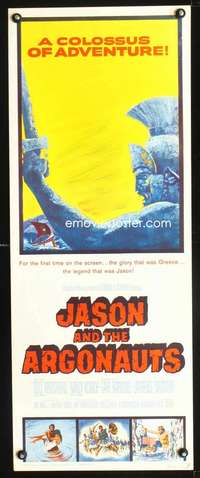 b373 JASON & THE ARGONAUTS insert movie poster '63 Ray Harryhausen