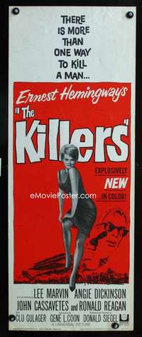 b385 KILLERS ('64) insert movie poster '64 Cassavetes, Angie Dickinson