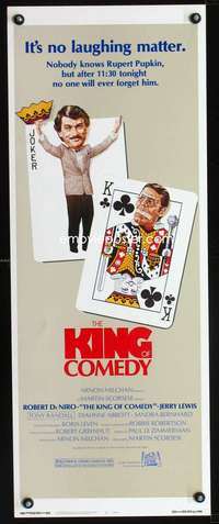 b386 KING OF COMEDY insert movie poster '83 Robert DeNiro, Scorsese