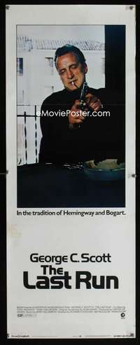 b395 LAST RUN insert movie poster '71 George C Scott, Musante