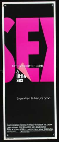 b408 LITTLE SEX insert movie poster '82 Tim Matheson, Kate Capshaw