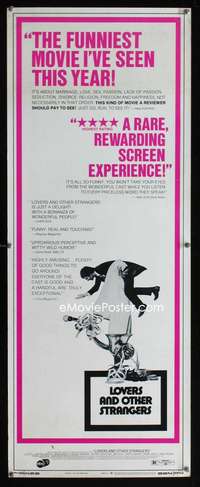 b420 LOVERS & OTHER STRANGERS insert movie poster '70 Gig Young
