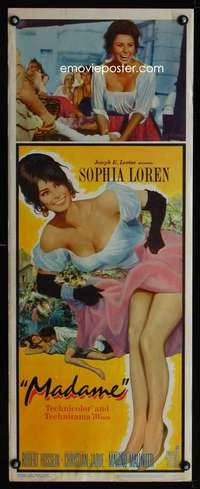 b426 MADAME SANS GENE insert movie poster R63 sexy Sophia Loren!