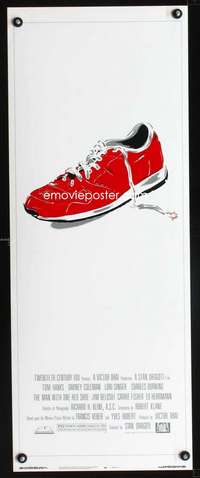 b438 MAN WITH ONE RED SHOE insert movie poster '85 cool sneaker art!