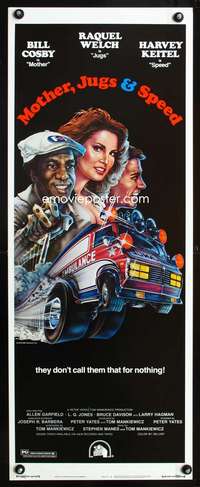 b469 MOTHER, JUGS & SPEED insert movie poster '76 Welch, Cosby, Keitel