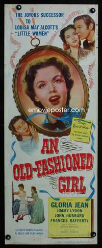 b497 OLD-FASHIONED GIRL signed insert movie poster '48 Gloria Jean
