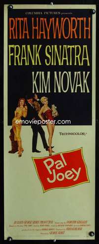 b513 PAL JOEY insert movie poster '57 Rita Hayworth, Sinatra, Novak