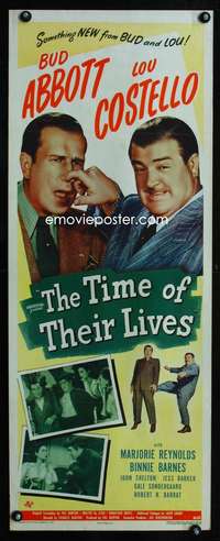 b700 TIME OF THEIR LIVES insert movie poster '46 Abbott & Costello!