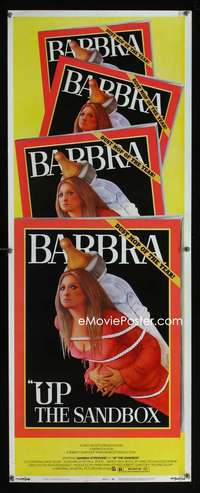 b734 UP THE SANDBOX insert movie poster '73 Streisand by Amsel!