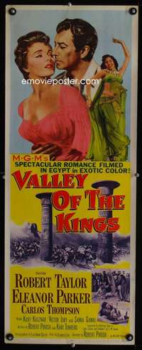 b738 VALLEY OF THE KINGS ('54) insert movie poster '54 Robert Taylor