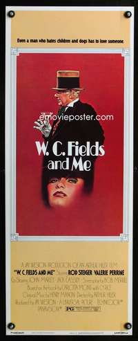 b751 W.C. FIELDS & ME insert movie poster '76 Rod Steiger, biography!