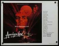 c043 APOCALYPSE NOW half-sheet movie poster '79 Brando, Coppola, Peak art