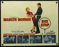 c077 BUS STOP half-sheet movie poster '56 Marilyn Monroe, Don Murray
