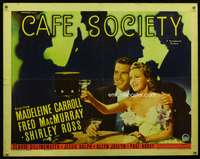 c079 CAFE SOCIETY style B half-sheet movie poster '39 Madeleine Carroll