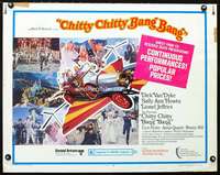 c089 CHITTY CHITTY BANG BANG half-sheet movie poster '69 Dick Van Dyke