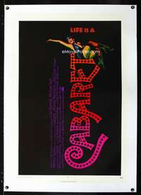 d136 CABARET linen one-sheet movie poster '72 Liza Minnelli, Bob Fosse