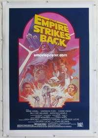 d180 EMPIRE STRIKES BACK linen 1sh movie poster R82 George Lucas