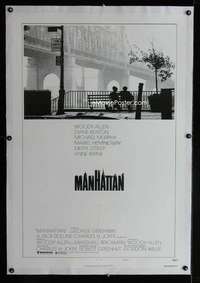 d318 MANHATTAN linen style B one-sheet movie poster '79 Woody Allen