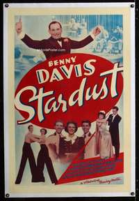 d425 STARDUST linen one-sheet movie poster '38 Davis, Broadway Brevities