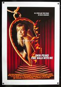 d464 TWIN PEAKS: FIRE WALK WITH ME linen one-sheet movie poster '92 Lynch