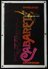 e394 CABARET linen Argentinean movie poster '72 Liza Minnelli, Fosse