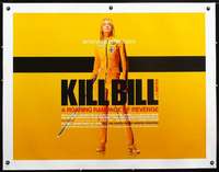 e091 KILL BILL: VOL. 1 linen British quad movie poster '03 Tarantino