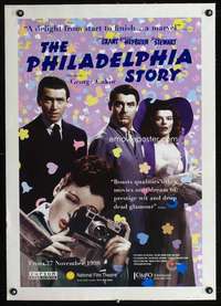 e079 PHILADELPHIA STORY linen English double crown movie poster R98