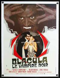 e194 BLACULA linen French 23x30 movie poster '72 black vampire classic